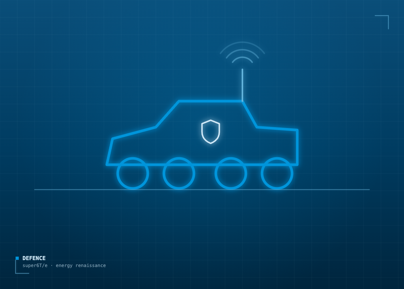 Defence auxiliary power blueprint illustration